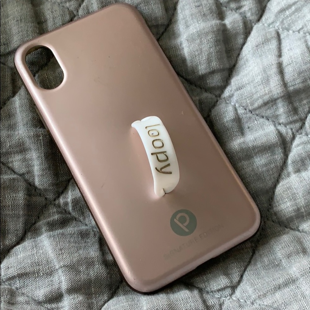 Rose gold Loopy case iPhone X, XS